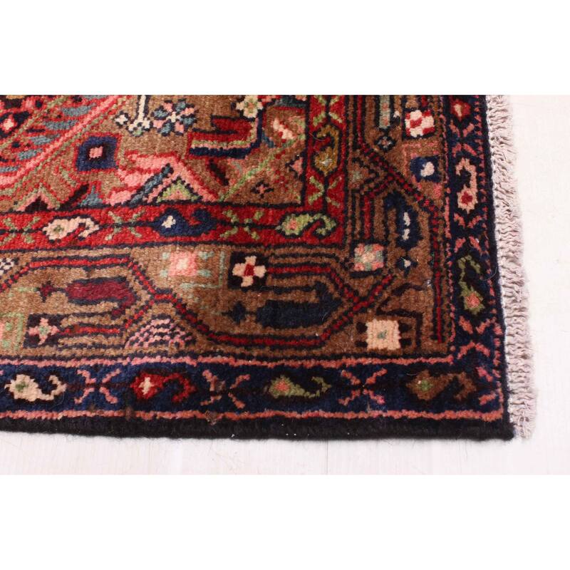 ECARPETGALLERY Hand-knotted Konya Anatolian Dark Navy Wool Rug - 3'10 x 11'7