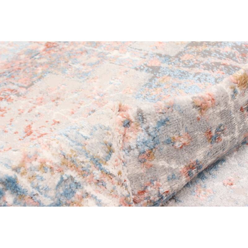 ECARPETGALLERY Machine Made Leila Ivory Area Rug