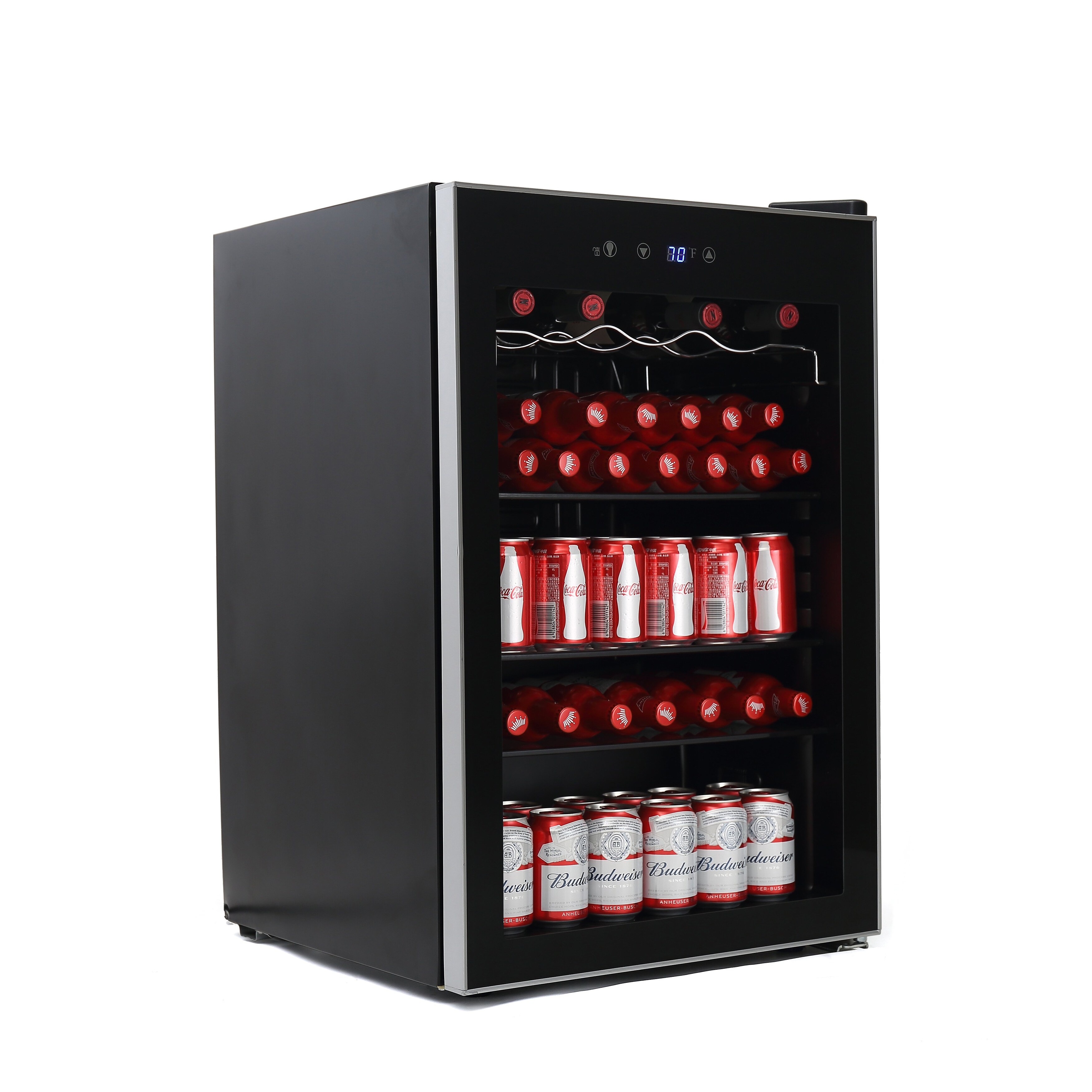Shop Okada 120 Can Or 36 Bottles Beverage Refrigerator Or Wine Cooler Mini Fridge With Glass Door For Beer Soda Or Wine Overstock 31136096