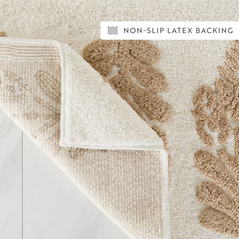 Becky Cameron 100% Cotton Floral Patterned Bath Mat