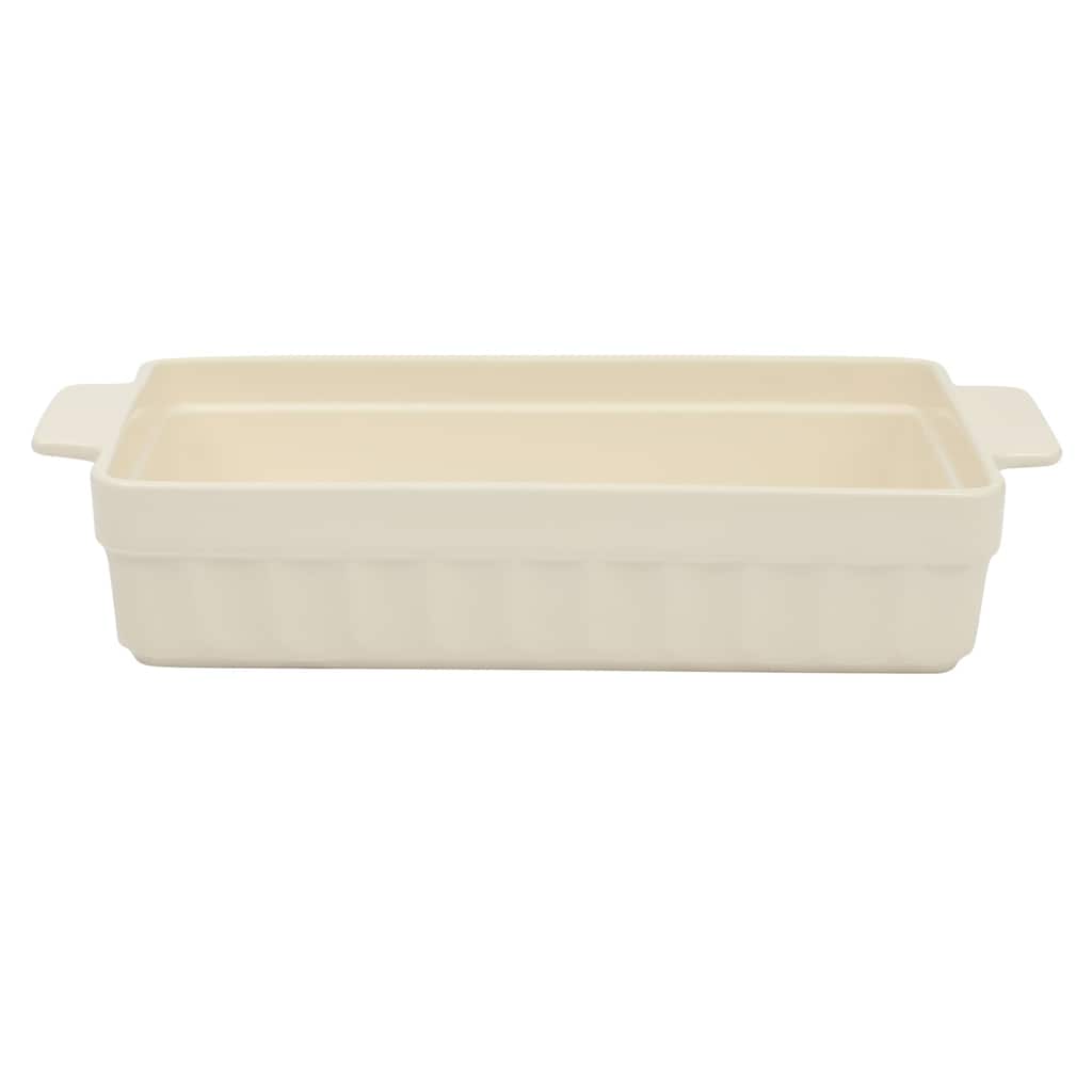 Martha Stewart Broadbrook Ceramic Bakeware, 13x9 Inch Rectangular Baking Dish with Handles