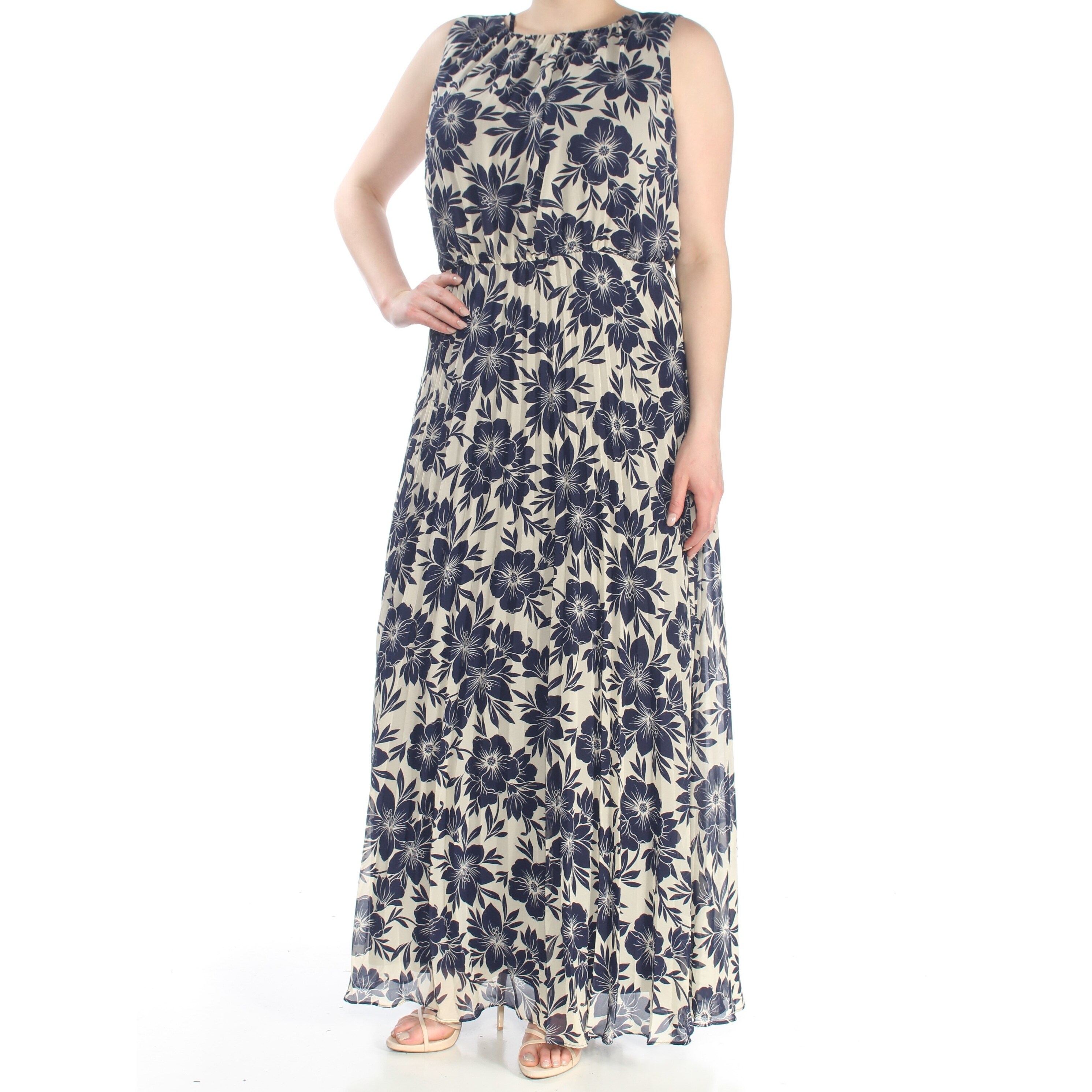 jessica howard sleeveless floral maxi dress