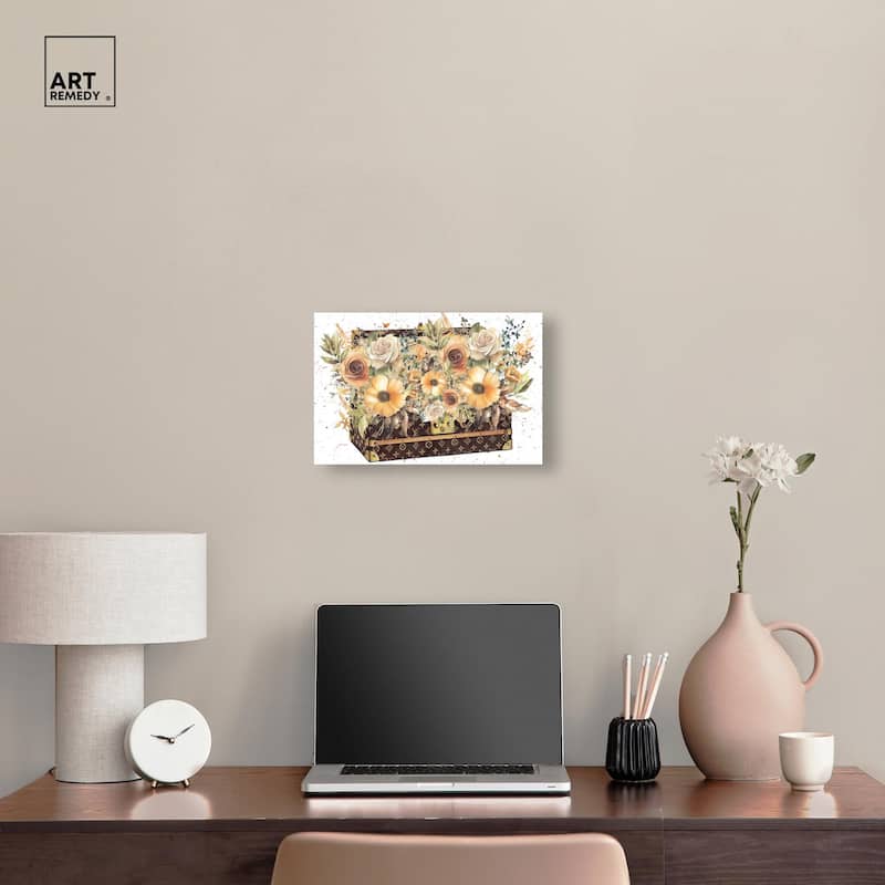 Doll Memories - Golden Memories Canvas by Art Remedy, Gallery Wrapped