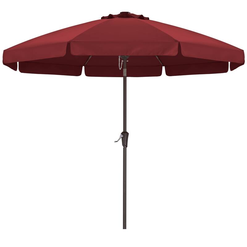 ABCCANOPY 9FT Outdoor Table Market Umbrella Tilt and Crank for Garden - Burgundy