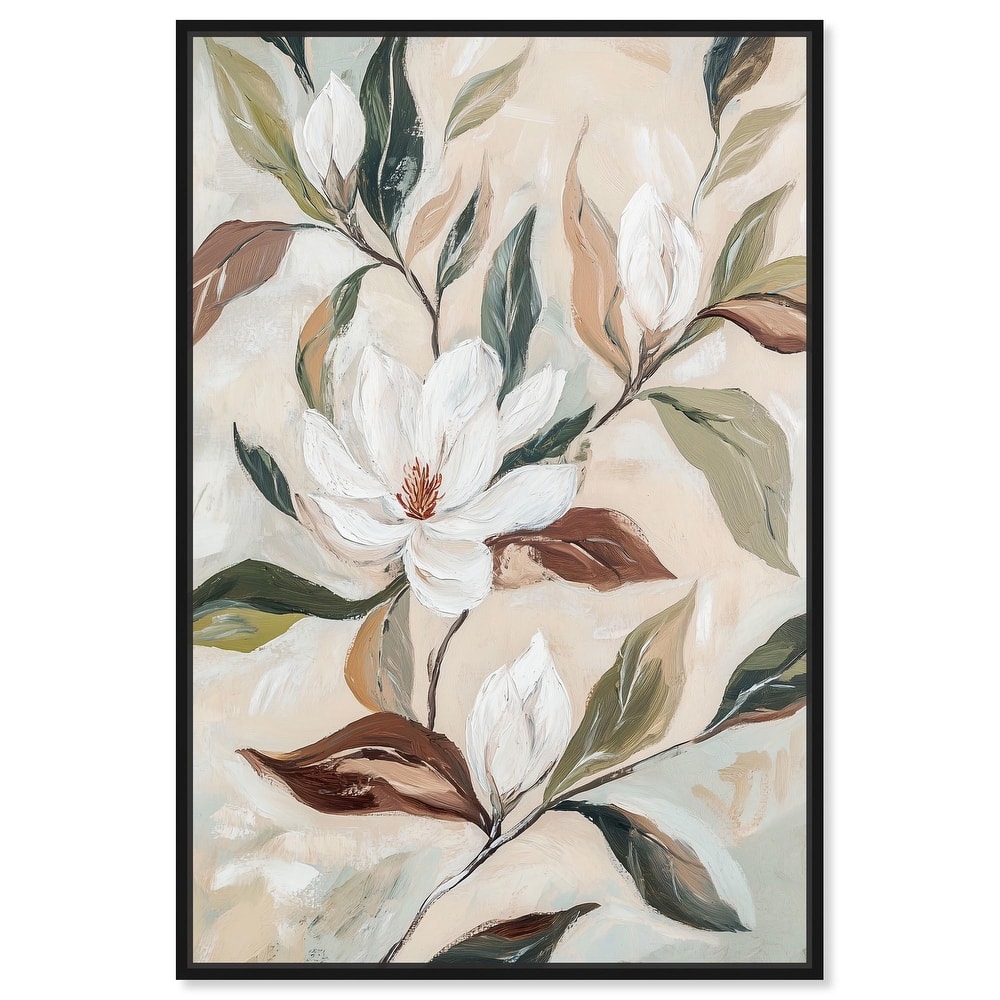 Soft Magnolia I Canvas by Art Remedy