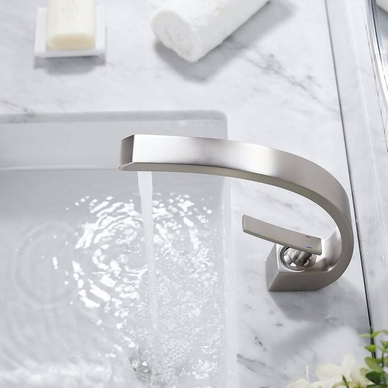 FORIOUS 41030 Single Hole Arch Bathroom Sink Vessel Faucet