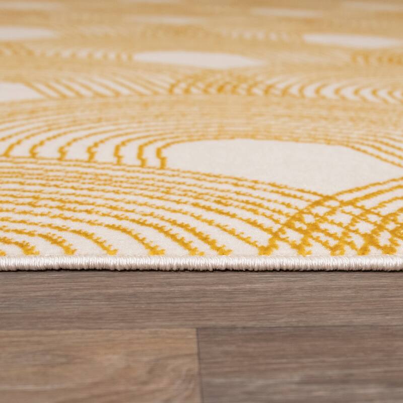 Porch & Den Schoeler Striped Scale Contemporary Indoor/Outdoor Area Rug