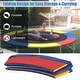 preview thumbnail 5 of 3, 8FT Replacement Safety Pad Bounce Frame Trampoline-Multicolor - 8’ x 8’ x 4’’ (L x W x H)