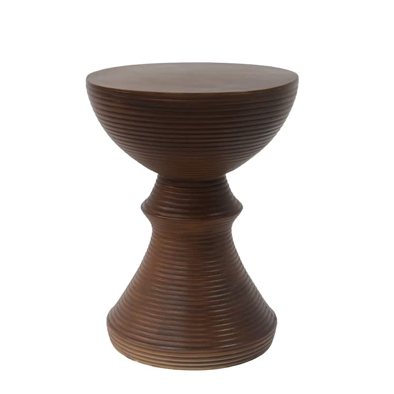 Holmen Outdoor Modern MGO Round End Table by Christopher Knight Home - 16.25Lx16.25Wx20.75H