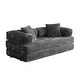 preview thumbnail 34 of 71, OVIOS Supreme Soft Fluffy Loveseat Sleeper Sofa