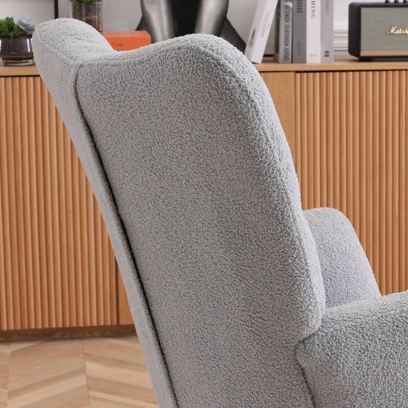 Rocking Chair with Padded Seat & High Back