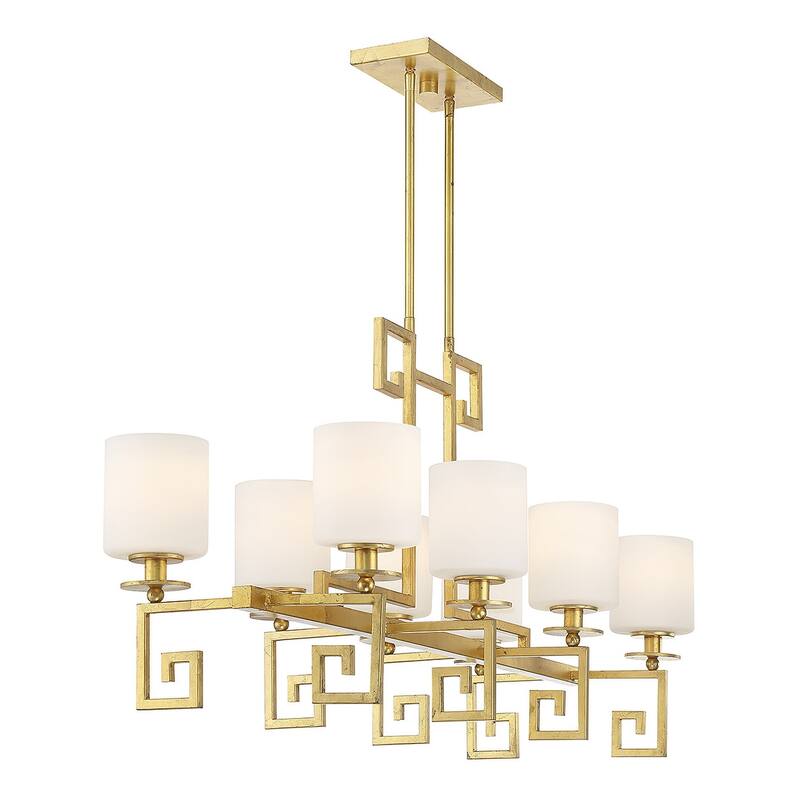 Savoy House 1-2305-8 Quatrain 8 Light 41" Wide Linear Chandelier