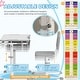 preview thumbnail 24 of 25, Qaba Kids Desk and Chairs Set, Height Adjustable Children School Study Desk with Tilt Desktop, Storage Drawer
