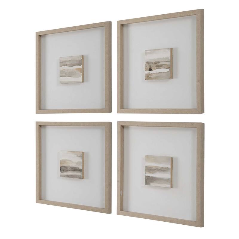 Uttermost Studying Sepia Hand Painted Canvases (Set of 4)
