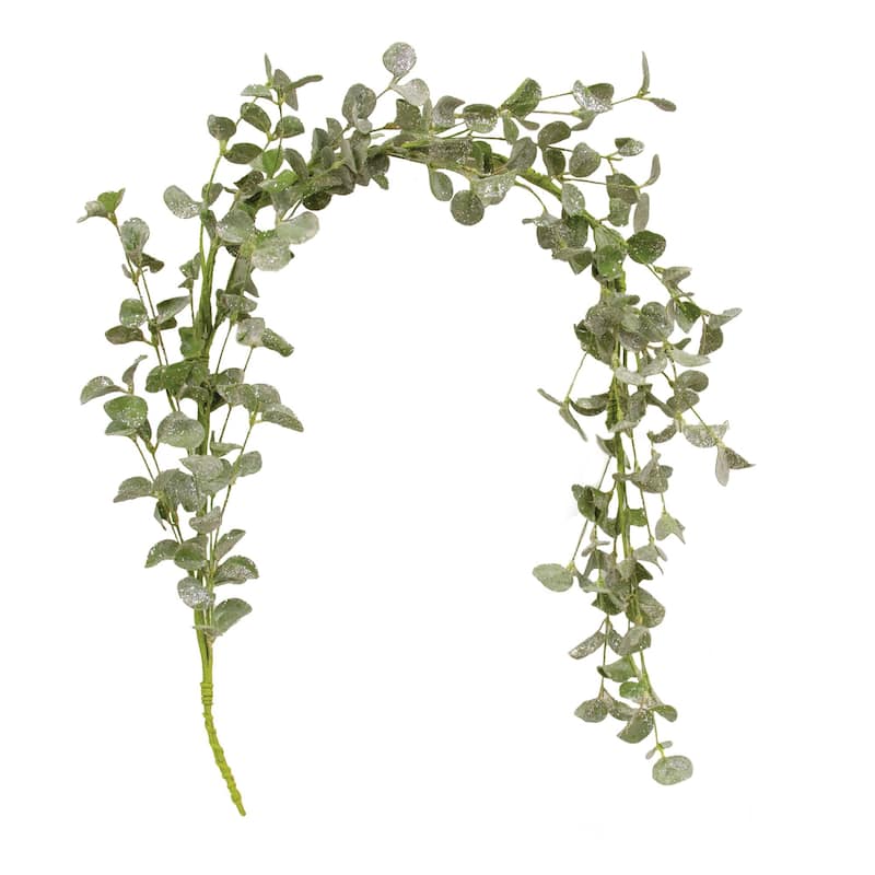 Sparkle Silver Dollar Garland - Green