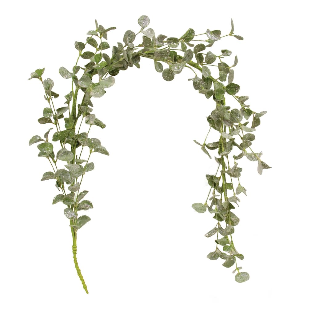 Sparkle Silver Dollar Garland - Green