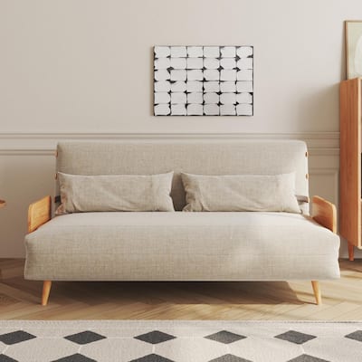 JASIWAY 59.1'' Modern Upholstered Sofa Bed