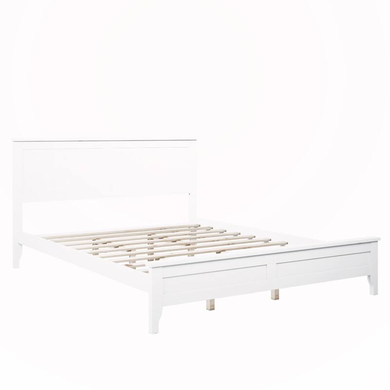 Solid Wood Queen Platform Bed