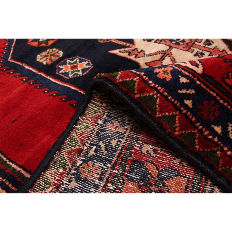 ECARPETGALLERY Hand-knotted Andelz Red Wool Rug - 4'11 x 7'3