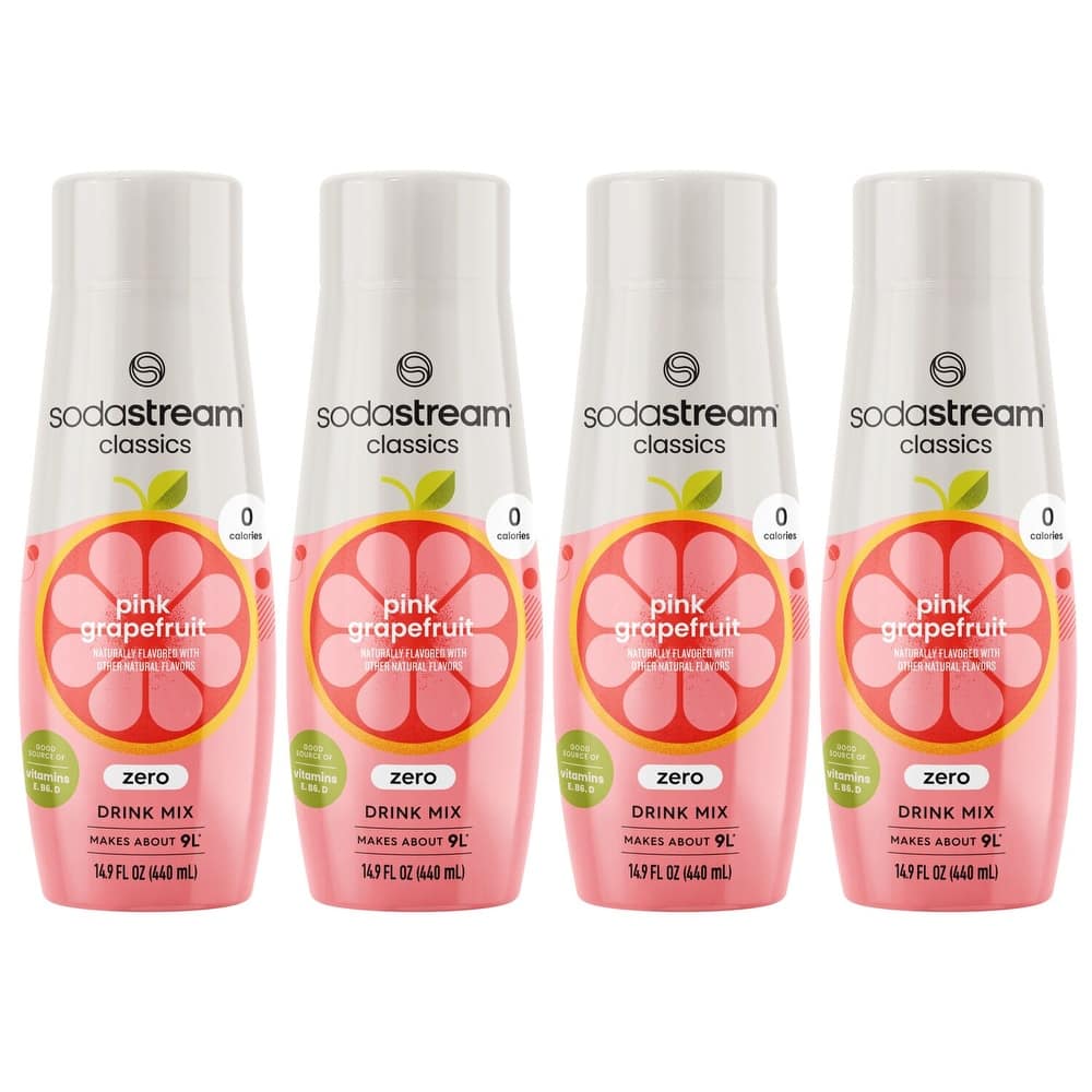 SodaStream® Classics Pink Grapefruit Zero Calorie Drink Mix 4-Pack
