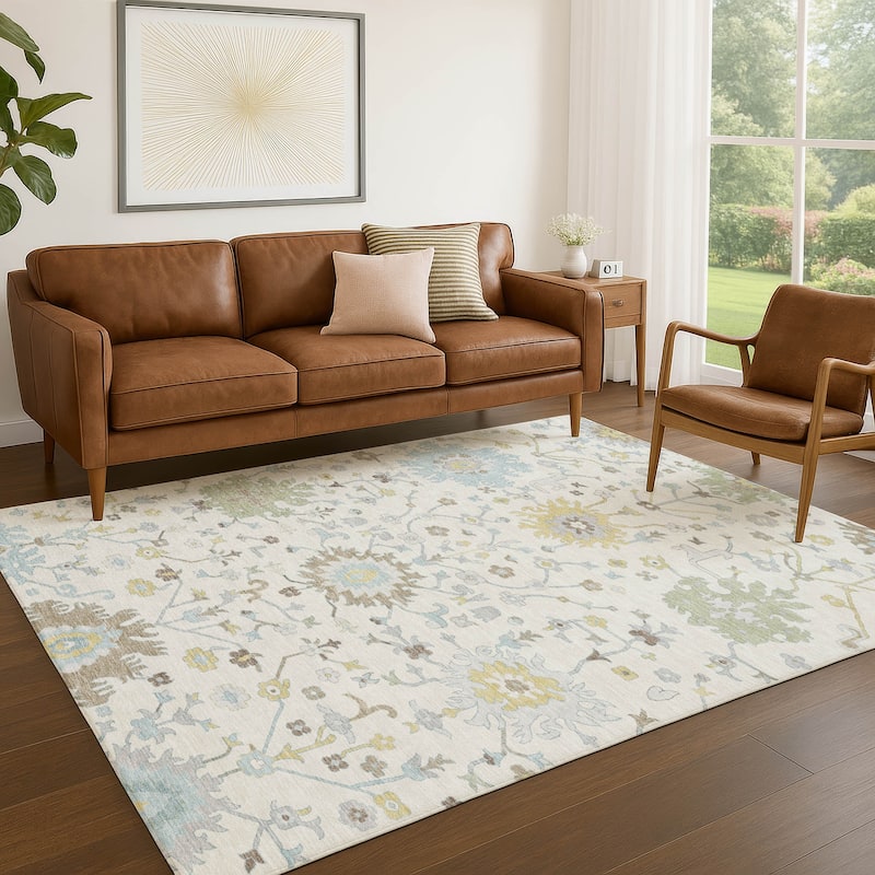 Machine Washable Indoor/ Outdoor Global Dillon Chantille Rug