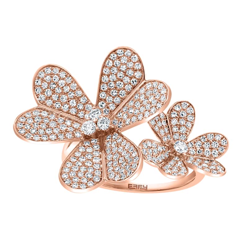 Effy Women's 14K Rose Gold Diamond Ring