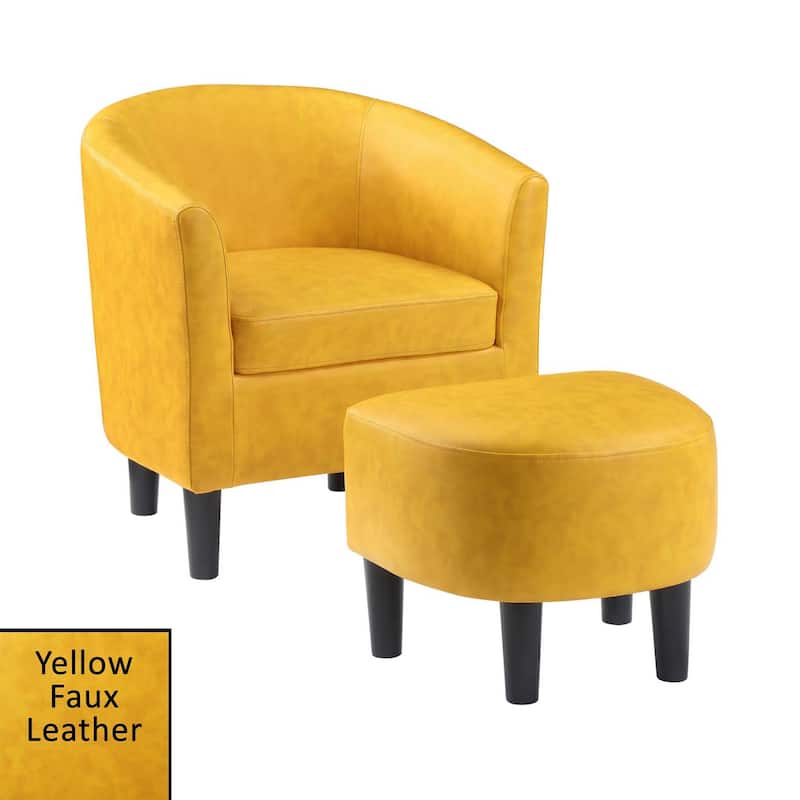 Convenience Concepts Take a Seat Churchill Accent Chair with Ottoman
