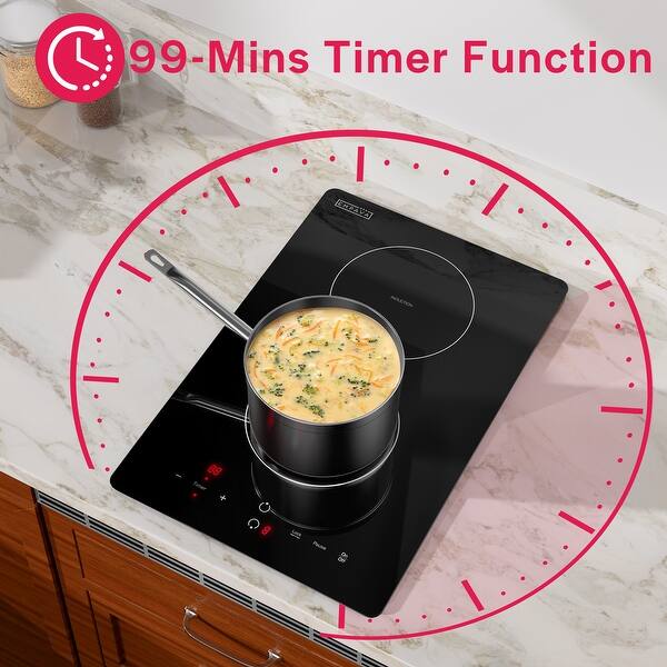 Modular Cooktop Empava Portable 13.4 in. Electric Modular Induction Cooktop Smooth ...