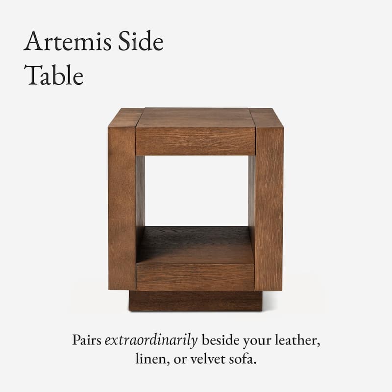 Maven Lane Artemis Contemporary Wooden Side Table