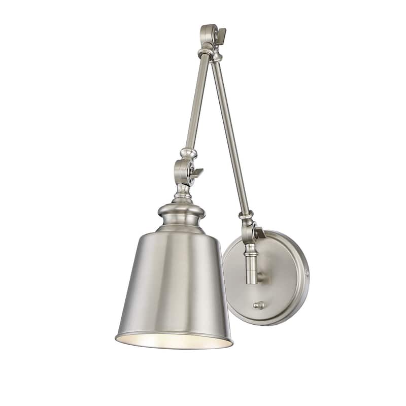 Bellevue SH90089 17" Tall Wall Sconce - Brushed Nickel