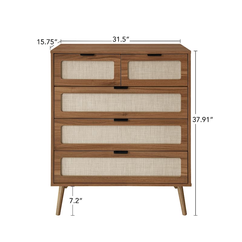 Modern 5-Drawer Accent Storage Cabinet