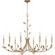 preview thumbnail 2 of 4, Heiress 8-Light Bronze Gold Chandelier
