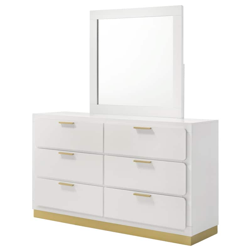 Caraway Contemporary Wood 6-drawer Dresser
