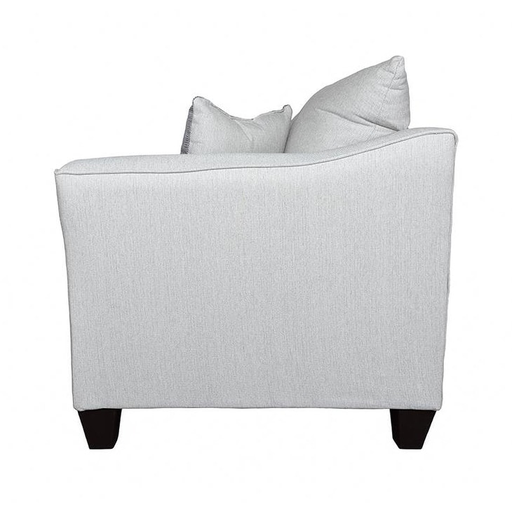Alcazar Grey Mist Track Arm Loveseat