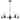 Clarksville 28 Inch 5 Light Chandelier Matte Black with Clear Glass