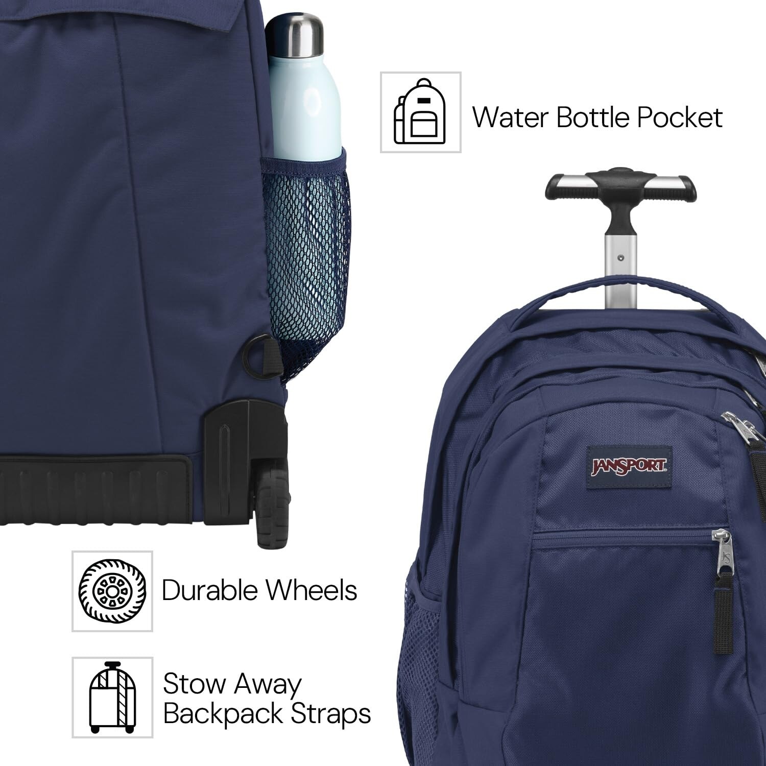 blue laptop backpack trolley sleeve Work to Play 35L - Water-Repellent, Multi-Functional Bag with With Shoe Bag A roomy main compartment with a zippered closure and protective fabric overlay helps keep essentials secure Trolley sleeve convertible backpack -