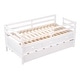 preview thumbnail 19 of 46, Modern Twin Size Low Loft Bed With Full Safety Fence,Climbing Ladder,Storage Drawers and Trundle