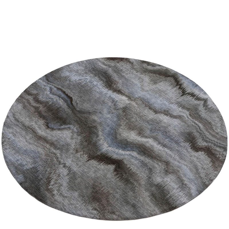 HomeRoots Abstract Transitional Rectangle Outdoor Rug