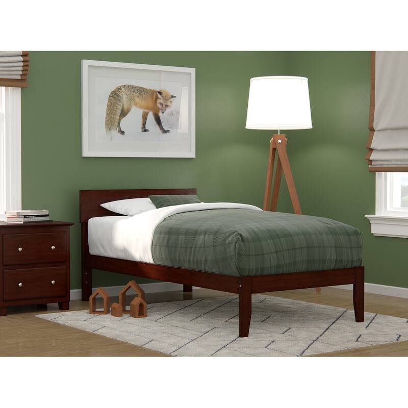 Boston Platform Bed - Walnut - Twin