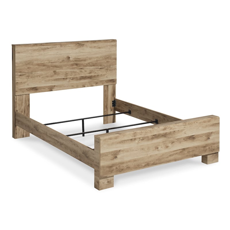 Signature Design by Ashley Hyanna Tan Brown Bed with 2 Side Storage