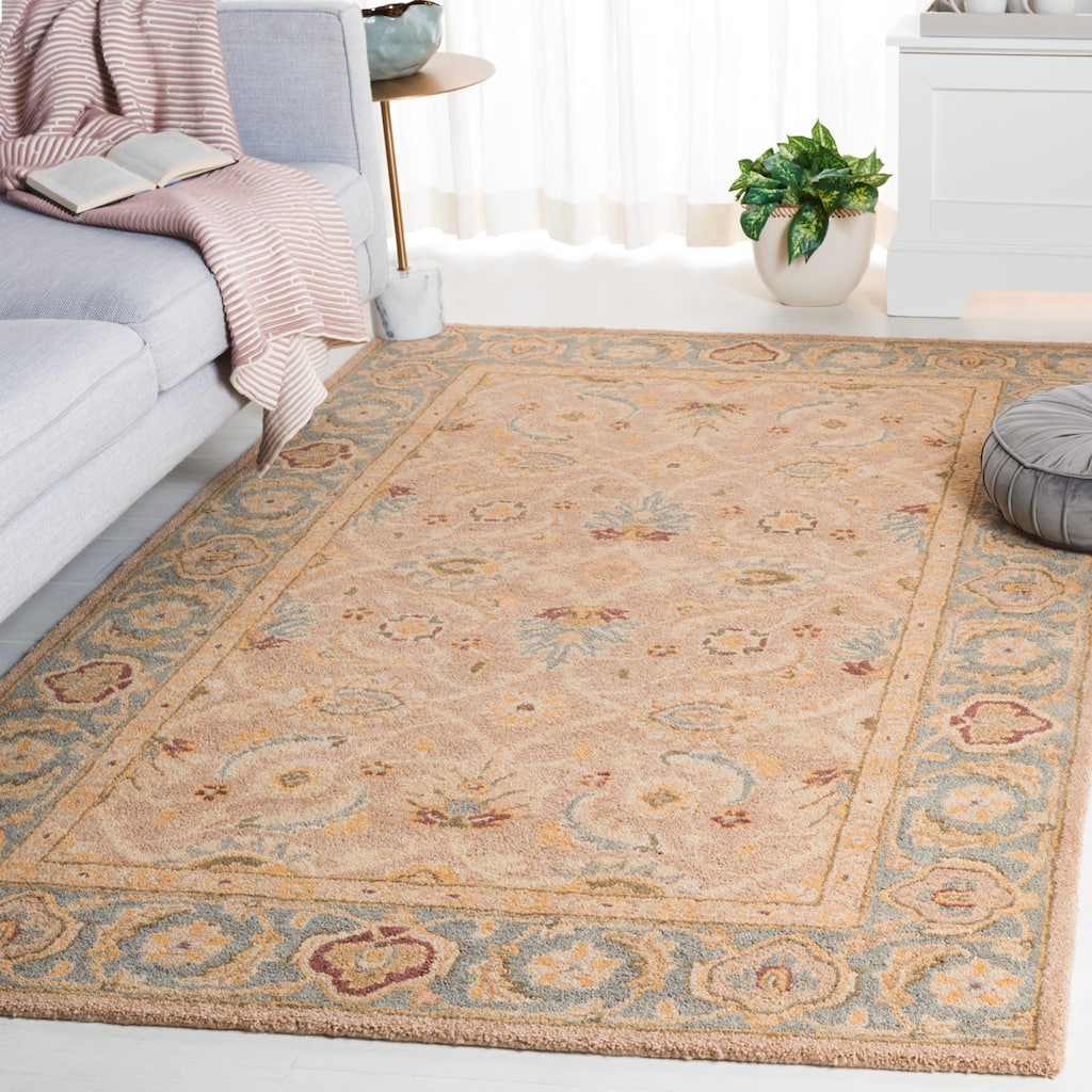 SAFAVIEH Handmade Anatolia Meenje Traditional Oriental Hand-spun Wool Rug