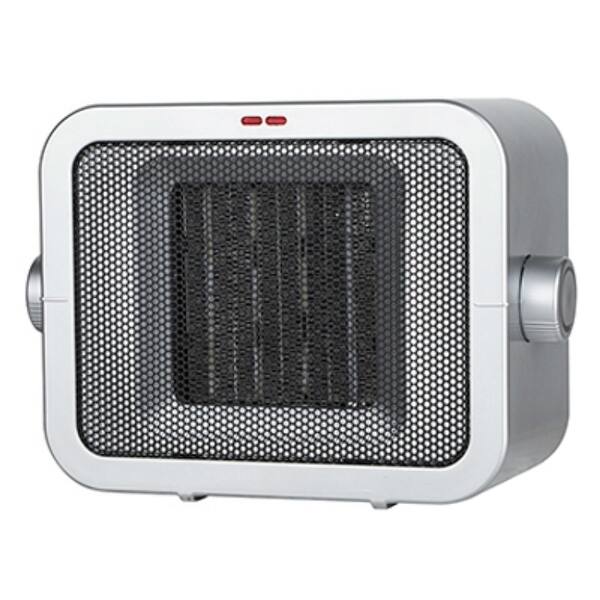 Shop Konwin Ptc905 Compact Ceramic Heater With 2 Settings Gun Metal Overstock 24289787