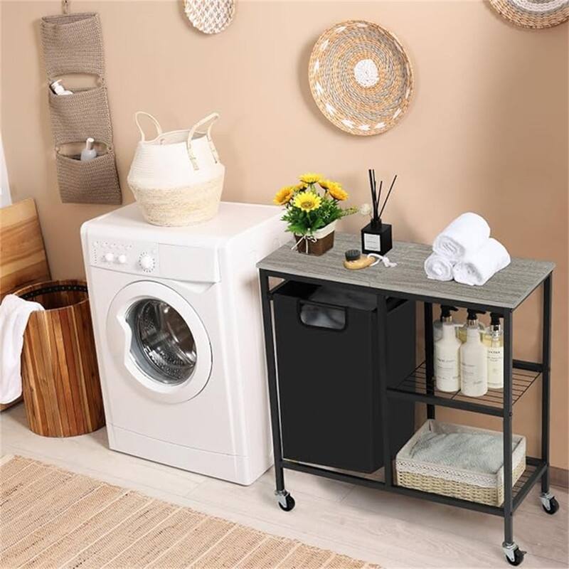 Laundry Sorter with Three Shelf - 29"L x 11.9"W x 30"H