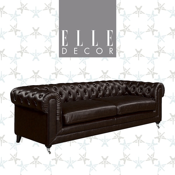 Elle Decor Amery 91" Tufted Sofa. Opens flyout.