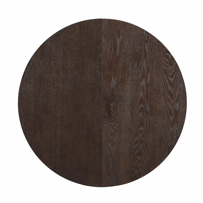 Modern 5-Piece Round Dining Set with 16.2" Removable Leaf