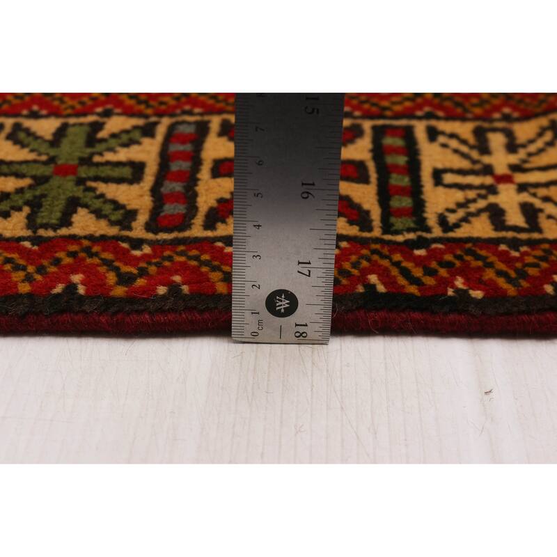 ECARPETGALLERY Hand-knotted Melis Red Wool Rug - 3'11 x 6'5