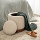 preview thumbnail 9 of 11, Kate and Laurel Jarlan Round Storage Ottoman
