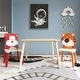 preview thumbnail 5 of 7, Kids Table and 2 Chairs Set, 3 Pieces Toddler Table and Chair Set, Wooden Activity Play Table Set