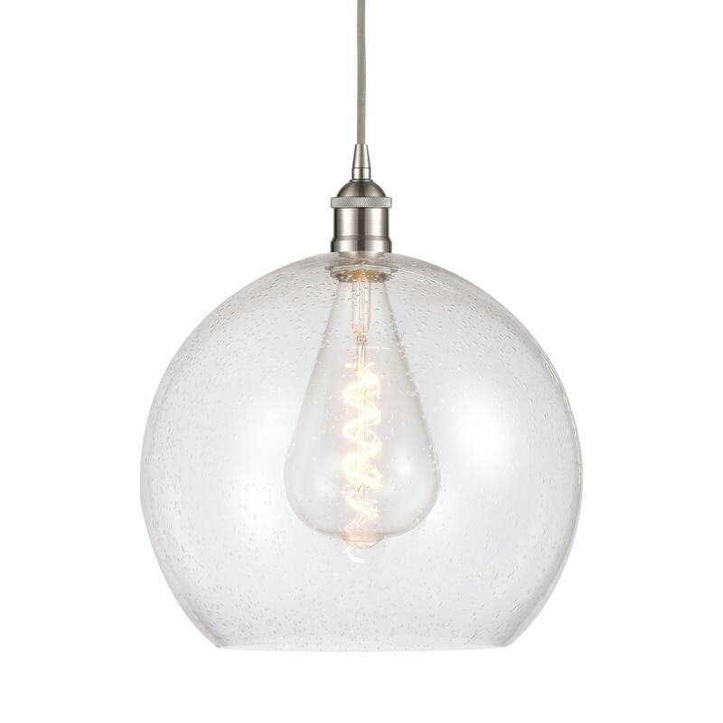 Innovations Lighting 616-1P-17-14 Athens Pendant Athens 14" Wide - Brushed Satin Nickel / Seedy