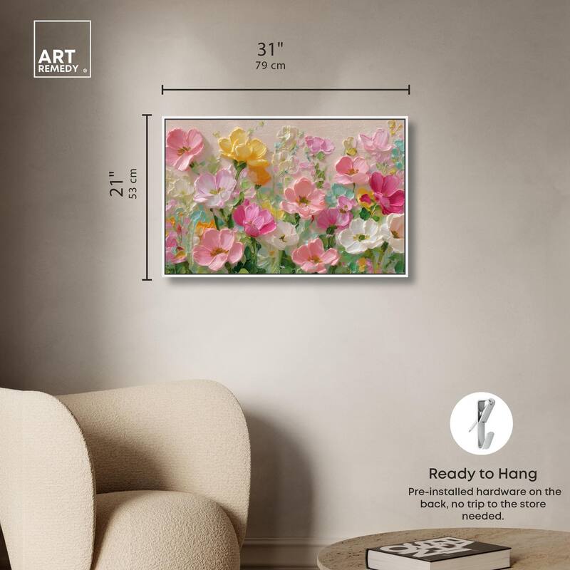 Expressed in Petals I Canvas by Art Remedy